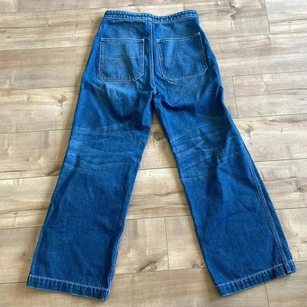 Bliss & Mischief Wide Leg Jeans Sz 3 - Picture 6 of 7